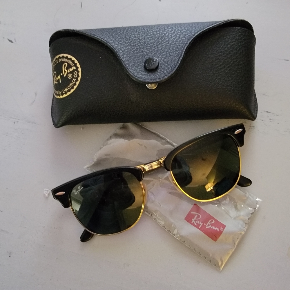 NEW RAY BAN RB 2176 Folding Clubmaster Sunglasses - Offers Welcome
